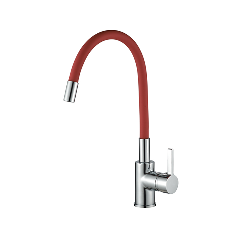 Rubinetto per tubo dell'acqua a gomito con selezione multicolore a sezione lunga DX4166