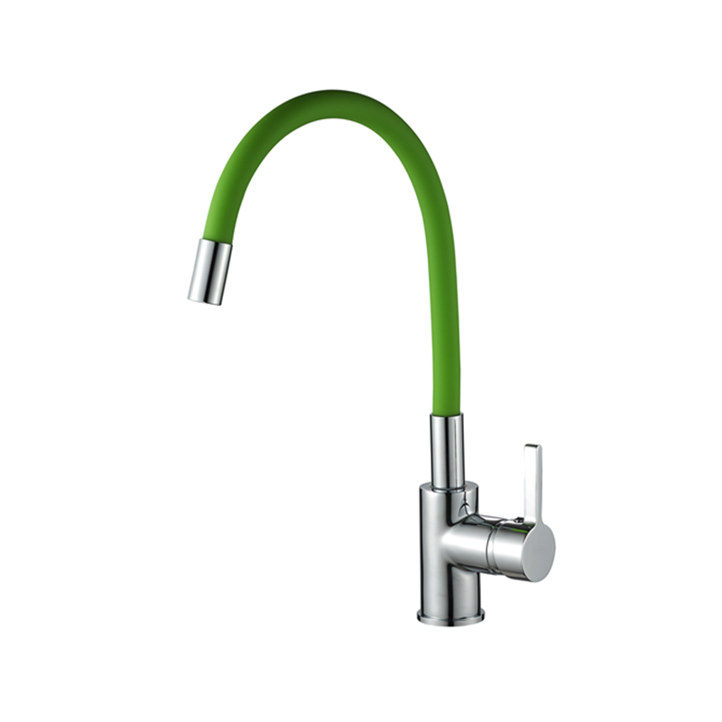 Rubinetto per tubo dell'acqua a gomito con selezione multicolore a sezione lunga DX4166