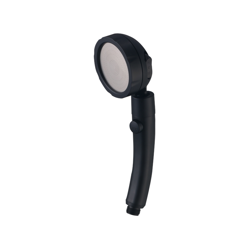Doccia nera con soffione oscillante giapponese